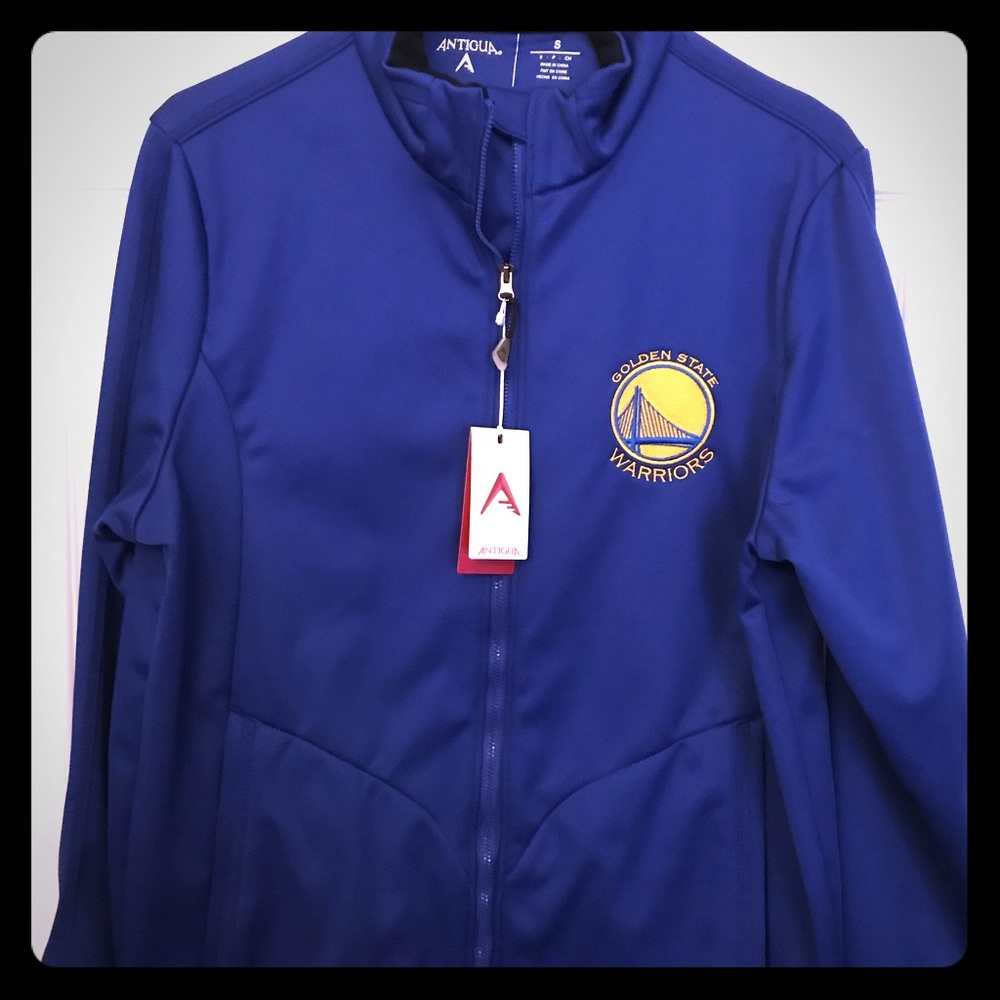 Blue Golden State Warriors Jacket NWT